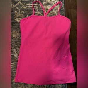 Lululemon hot pink razor back shirt